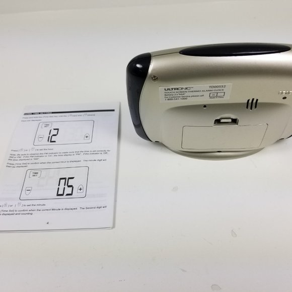 Ultronic touch screen alarm clock - Picture 5 of 6